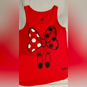 Disney red Minnie Mouse tank top